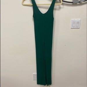 Green Enza Costa Ribbed Dress